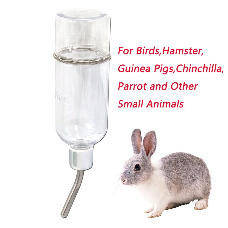Semetall Pet Water Bottle 350ml/11.8oz No Drip Hanging Automatic Water Feeder for Birds,Hamster,Guinea Pigs,Chinchilla,Parrot and Other Small Animals - Image 4